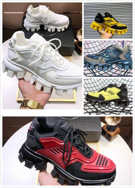 

2020 men low casual shoes lates p cloudbust thunder lace upcapsule series color matching platform sneakers, Black