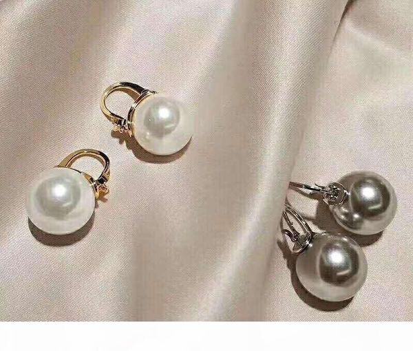 

e selling explosion -proof simple pearl pendant wild designer earrings luxury designer jewelry women earrings, Golden