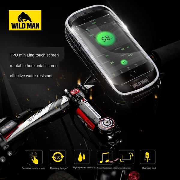 

wild man mountain bike bag riding electric bicycle bicycle mobile phone bracket bag electric car navigation bracket riding equipment