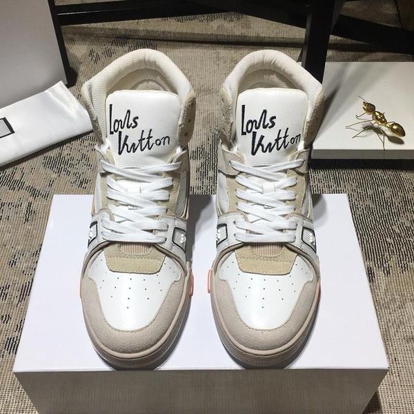 

trainker sneaker boot mens shoes new arrival breathable outdoor walking vintage shoes lace -up high casual fashion men shoes drop ship