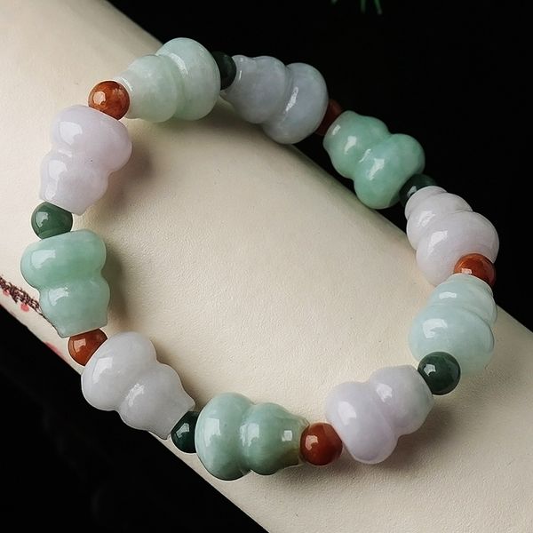 

beaded strands boutique genuine a goods old pit myanmar jade gourd bracelet jade, Black