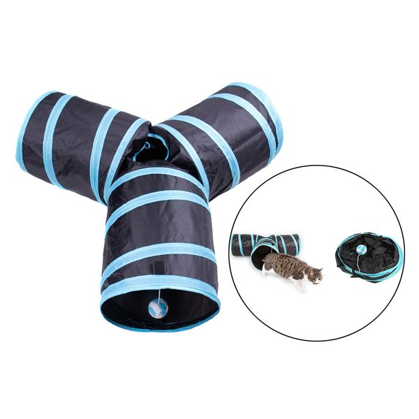 

pet cat tunnel tube maze collapsible 3 way