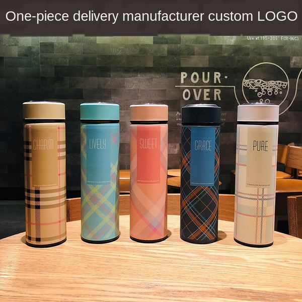 

otoak plaid insulated for men and women cup thermos cupkettle thermos cupportable business internet celebrity ins korean style student water