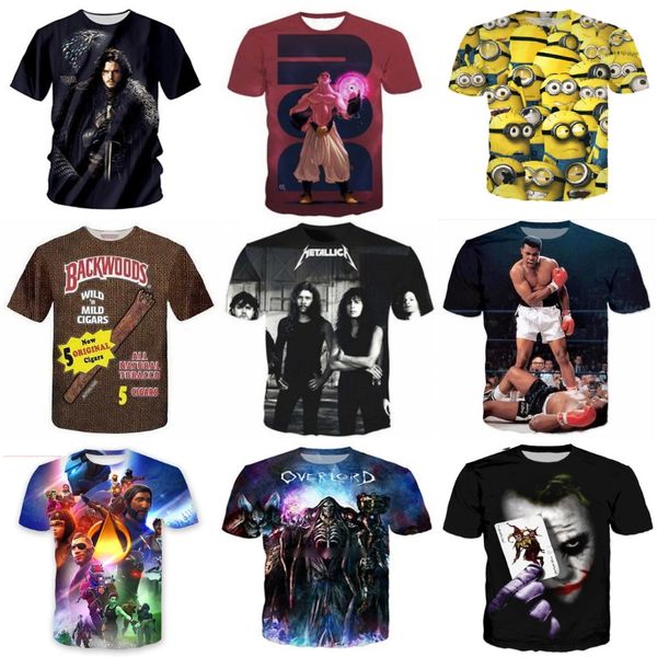 

summer 2020 new den 100% print t-sirt men casual aii style t sirt o-neck tsirt men ig-quality male tees cx200613#664, White;black