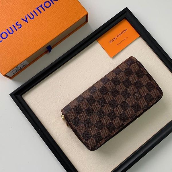 

new arrival luxury designer mens wallet purses retro style handbag leather long wallets phone money pouch card holder zipper men purse
