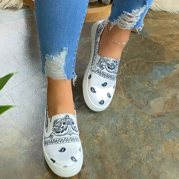 

spring women loafers shoes espadrille graffiti comfort flat platform creepers shoes slip on women footwear ladies, Black