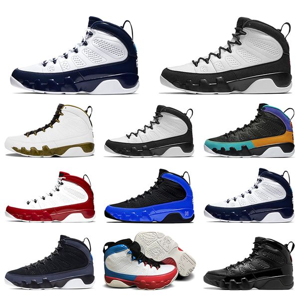 

скидка jumpman 9 9s мужчины баскетбол обувь racer royal blue unc бред мужская тренажёры спорт sneaker размер 40-47