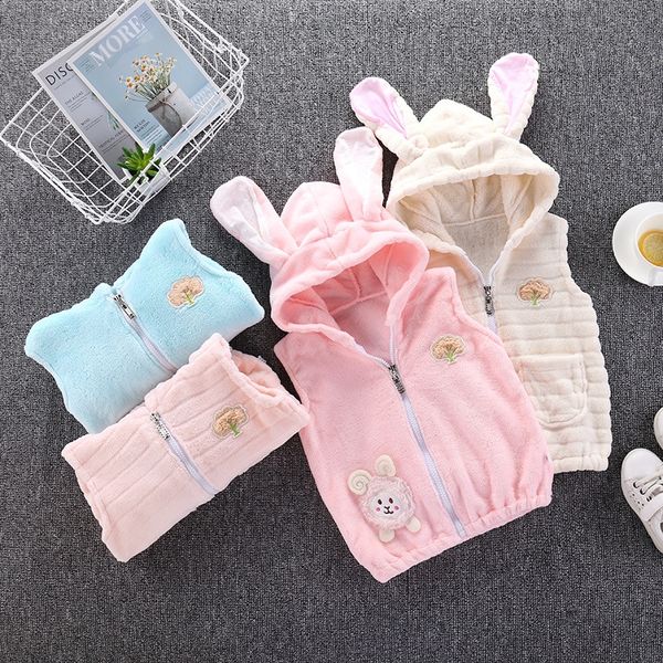 

new children's fleece cardigan men's and women's flannel cotton-padded clothes korean warm woolen cardigan vest vest warm top, Camo