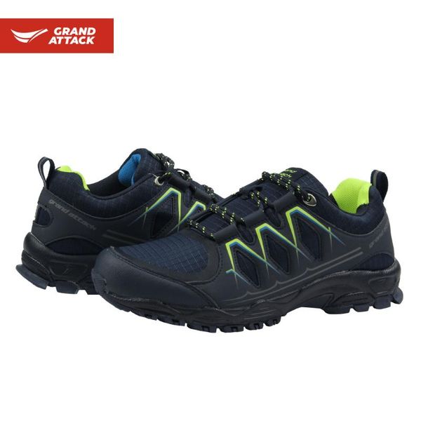 

men's breathable outdoor trainers walking backpacking camping, Black