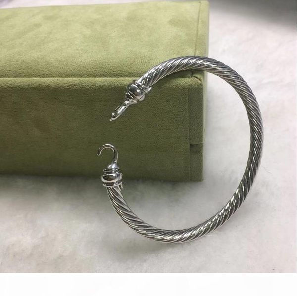 

i cable classic buckle designer bracelet european and american popular ladies bracelet gold -plated brass, Black