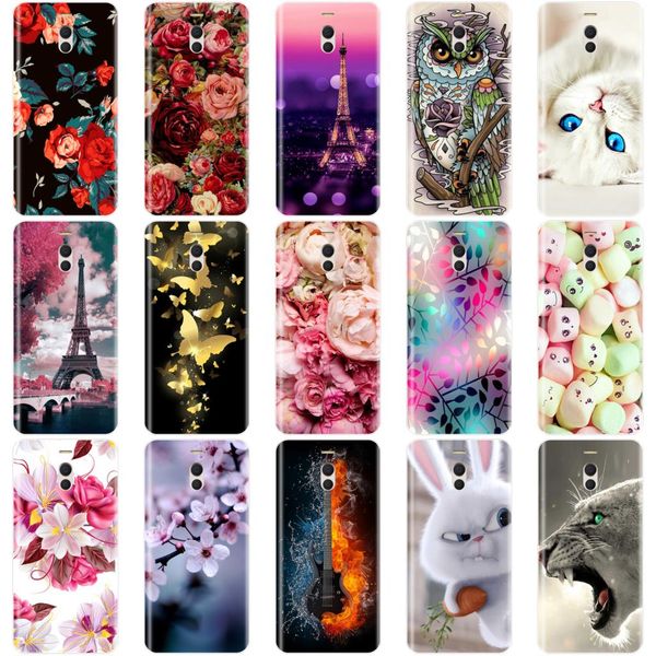 

phone case for meizu m6 m6s m5c m5 m5s m3s m3 m2 soft silicone tpu cute cat painted back cover for meizu m6 m5 m3 m2 note case