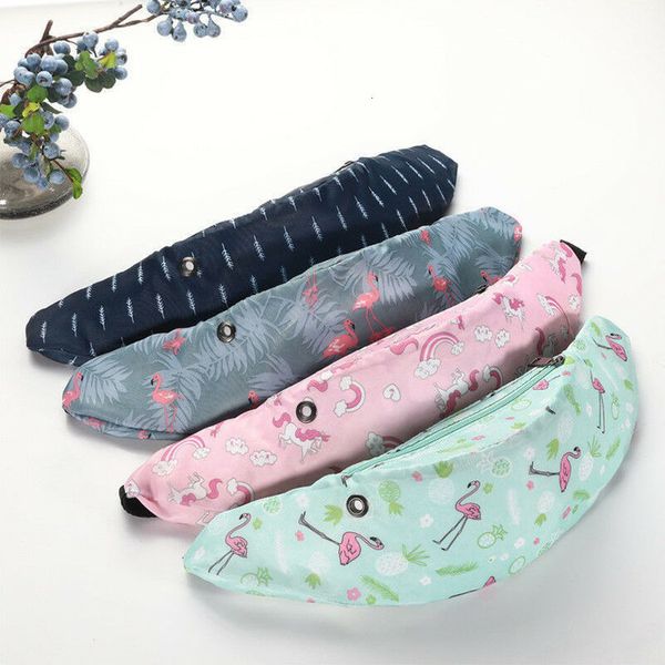 

fashion flamingo cartoon print fanny pack waterproof sports running waist bag portable outdoor pochete chest bag