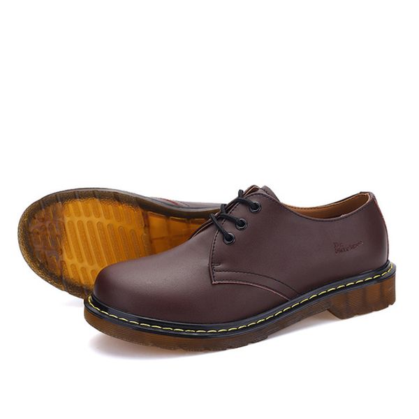 

2020 women flats female woman lace up thick bottom platform pu leather oxfords classic shoes causal footwear plus size, Black