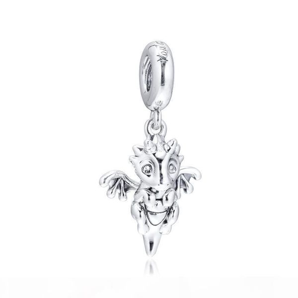 

2019 original 925 sterling silver jewelry you are magic dragon charm beads fits european pandora bracelets necklace for women making, Bronze;silver