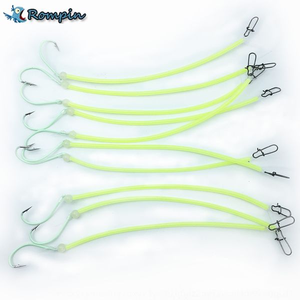 

luminousworld fish hook tied with super bright luminous hose 16cm sea fishing anti-winding luminous fishing group luminousline set