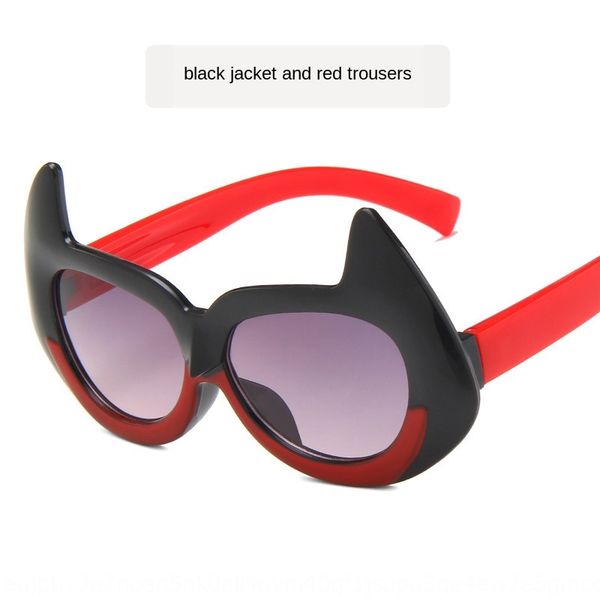 

2020 new korean style children's fashion trendy fox ear sun cute glasses all-match sun glasses, Blue