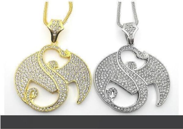 

7.5*9 fashion zinc alloy hiphop strange music jewelry pendant necklace iced out strange music bling pendant with fully rhinestone, Silver