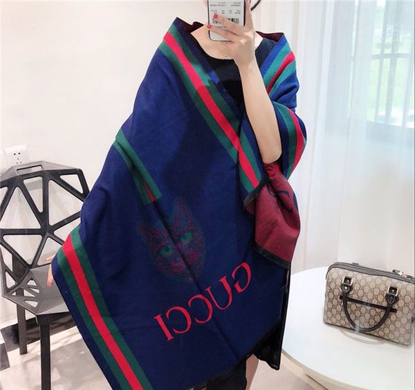 

silk scarves fashion designers men and women four seasons shawl letter scarf size 180x70cm colors high quality, Blue;gray