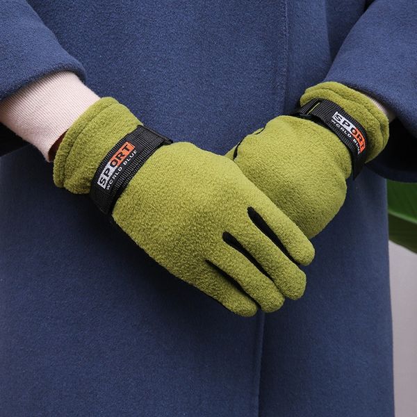 

kc0qo 1 winter polar fleece warm non-slip fleece gloves men's and women's warm bicycle bicycle bicycleoutdoor skiing cold-proof cy