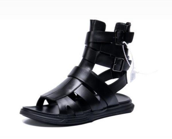 

new fashion summer mens roman shoes gladiator sandals designers comfortable beach sandals male outdoor black casual men sandals cs03
