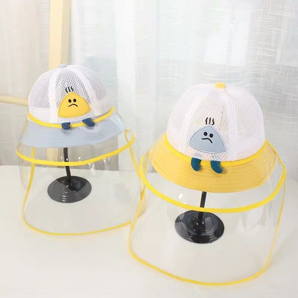 

anti-flying foam children protective cap fisherman baby fisherman hat new sunshade isolation protective cap baby hat subnet, Blue;gray