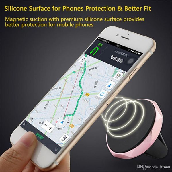 

mini car mount air vent stand holder sticker strong magnetism mobile phone holder for mobile cell phone gps hwjh sbqkl hwjh zzhyw