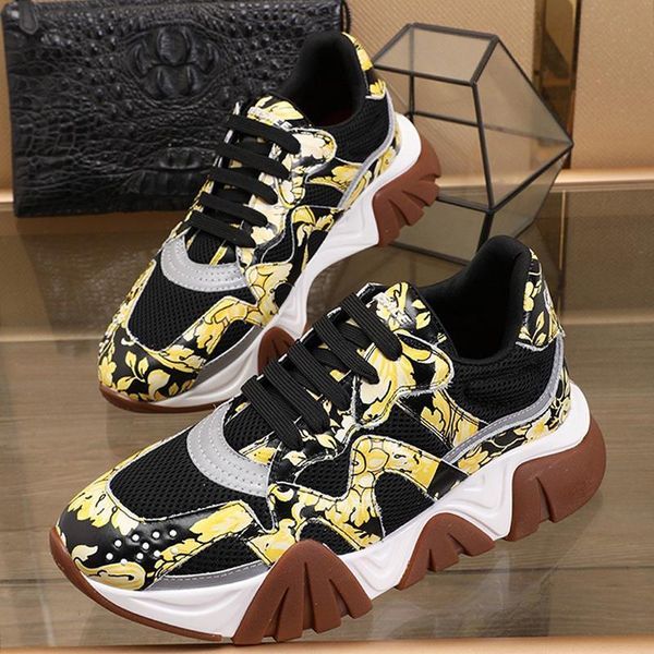 

squalo sneakers mens shoes fashion classic lightweight outdoor walking shoes lace -up plus size low sports men shoes, Black
