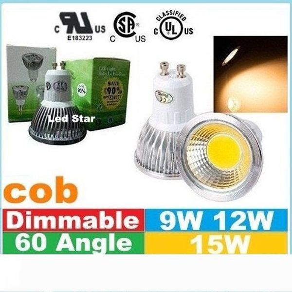 

ce ul saa dimmable e27 e14 gu10 mr16 led bulbs lights cob 9w 12w 15w led spot bulbs lamp ac 110-240v 12v