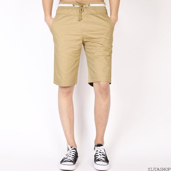 

new shorts men's casual bermuda brand solid compression men's cargo shorts fashion summer, White;black
