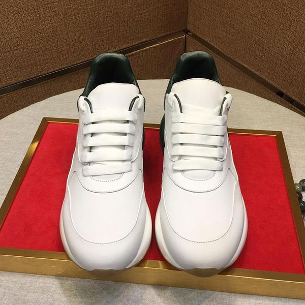 

new arrival oversized runner men 's shoes chunky sneakers luxury plus size comfortable soft footwears lace -up casual men, Black