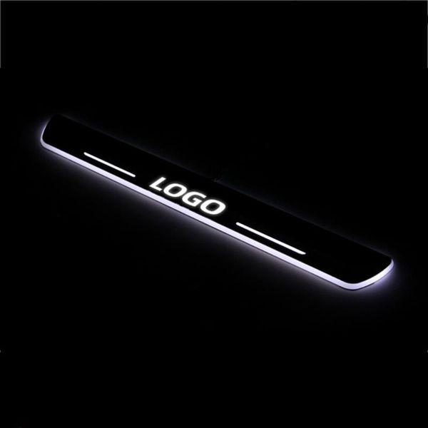 

acrylic moving led welcome pedal car scuff plate pedal door sill pathway light for astra j h 2020 2020