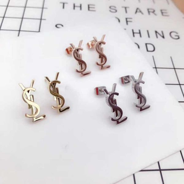 

extravagant jewelry fashion stud classic design earrings stainless steel silver flower elagant women stud earrings wholesale, Golden;silver
