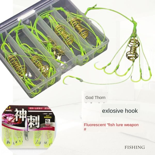 

0qoox god thorn god thorn explosive box 4 groups is fish boxed 4 groups isenisamo fluorescent explosive hook tied fish hook fishing gear fis
