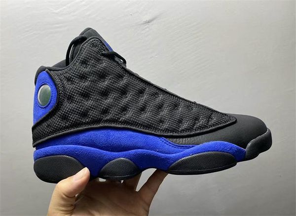 

air authentic 13 hyper royal black white basketball shoes men 3m reflective real carbon fiber outdoor sneakers with original box 40-47