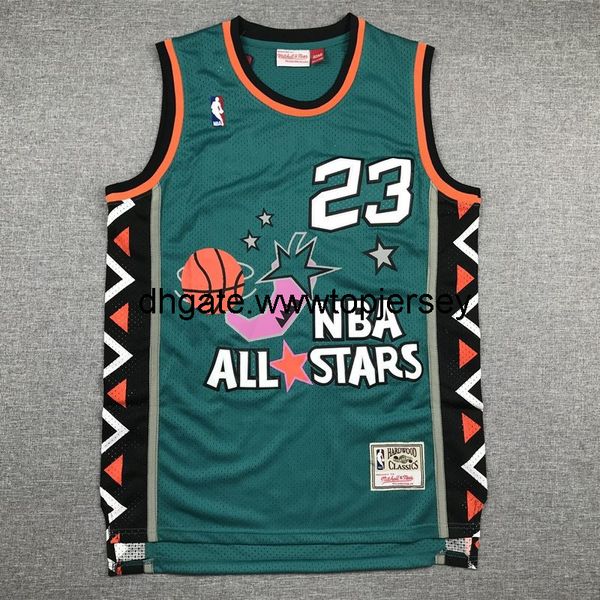

jersey 23 96 full star green stitched jerseys basketball, Gray