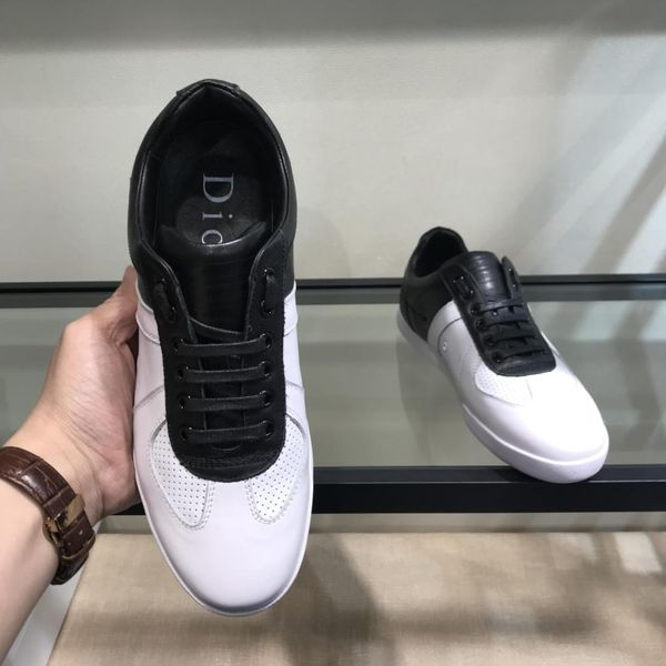 

2019t limited edition fashion color matching white shoes, casual fashion shoes breathable sports shoes running shoes original box packaging1, Black