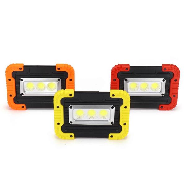 

led portable spotlight 380w cob work lamp led portable lantern usb / battery camping light emergency light searchlight