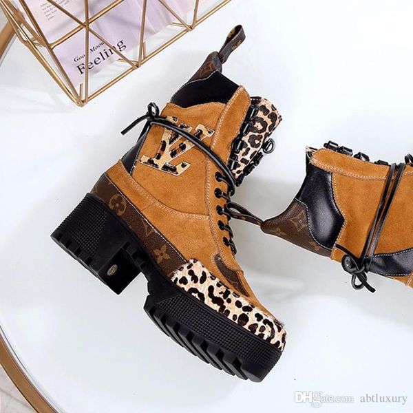 

winter women fashion ankle boots lace -up martin boots snow warm 2020 laureate platform desert boot chaussures de femme lady shoes luxury, Black