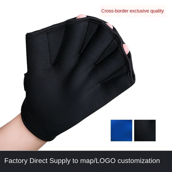 

8vwto 2mm children's swimming flippers open finger men's and women's scratch palm swimming training assist imitation duck and