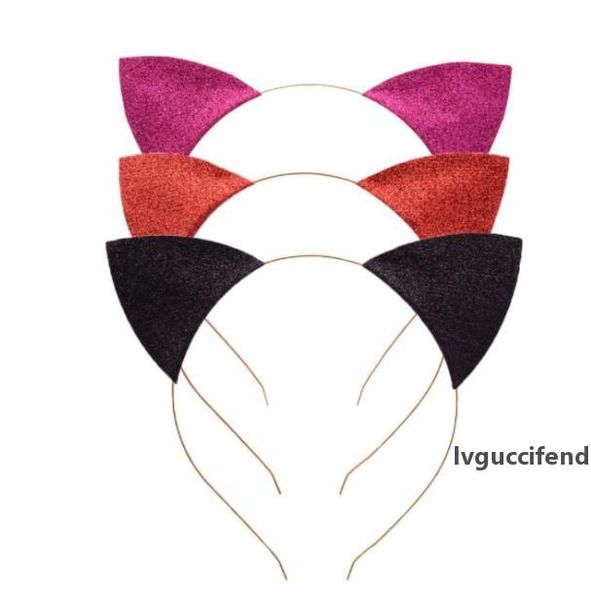 

cat ears headband infant glitter cat ears headbands hair sticks metal head hoop clasps holiday party wedding decoration props gga3346-2