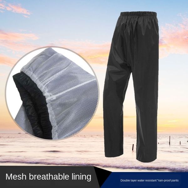 

rotmk rainpants motorcycle bicycle bicycle waterproof cycling motorcycle battery car double layer thickened wear-resistant breathable waterp, Red;brown
