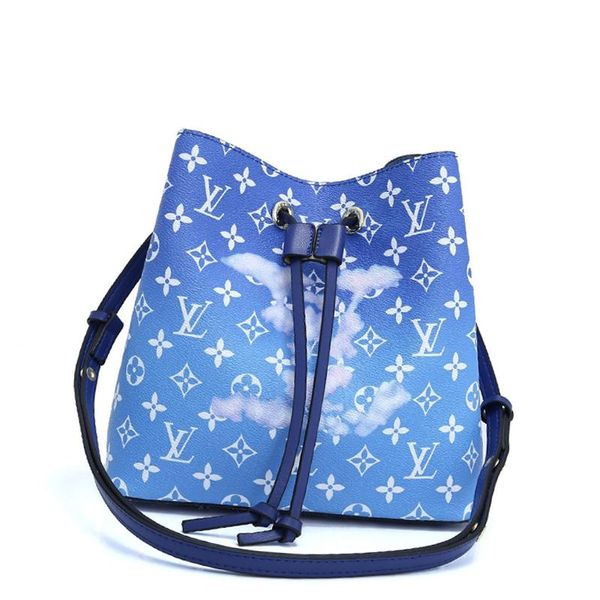 

fashion classic women bags leather bucket bag drawstring shoulder bag simple style womens crossbody bags drop ship sale