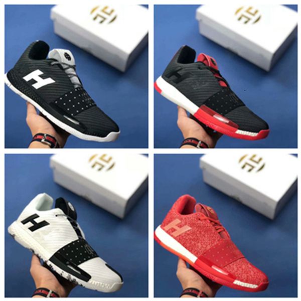 

james harden vol. 3 basketball shoes mens harden 3 gold/championship mvp finals trainers sneakers running shoes size 40-46, Black