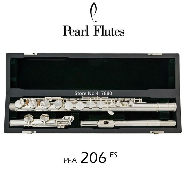 Popular Pérola Alto Flauta PFA-206 ES 16 instrumento Closed Buraco G Tune Sliver Plated Professional Musical com frete grátis caso