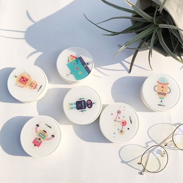 

eyekan hipster cactus round invisible companion case glasses case pupil box travel portable invisible glasses box, Blue