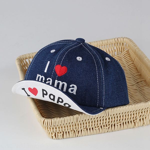 

seasonal cowboy cap cap thin children's cowboy fashionable love mama flip edge duck tongue hat boys' and girls' hat, Blue;gray