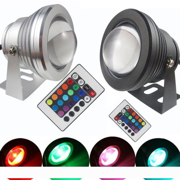 

High Power Waterproof LED Flood Light bulb Lamp 10W LED underwater light 12v 110v AC 85-265V RGB changeble outdoor floodlight