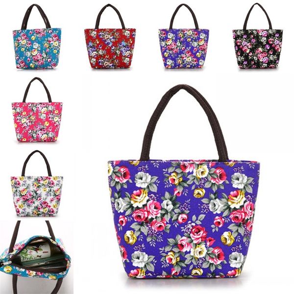 

printing canvas tote bag middle aged and elderly bento bags environment protection handbags colorful durable pretty 3 8xh e2