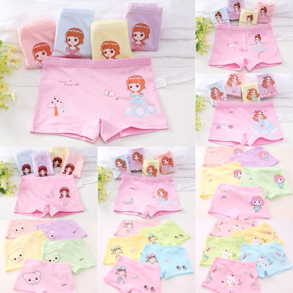 

girls' underwear cotton little girl children's shorts baby baby 1-3 cartoon 6 cotton 12 years old boxer pants underwear boxer pant, Camo