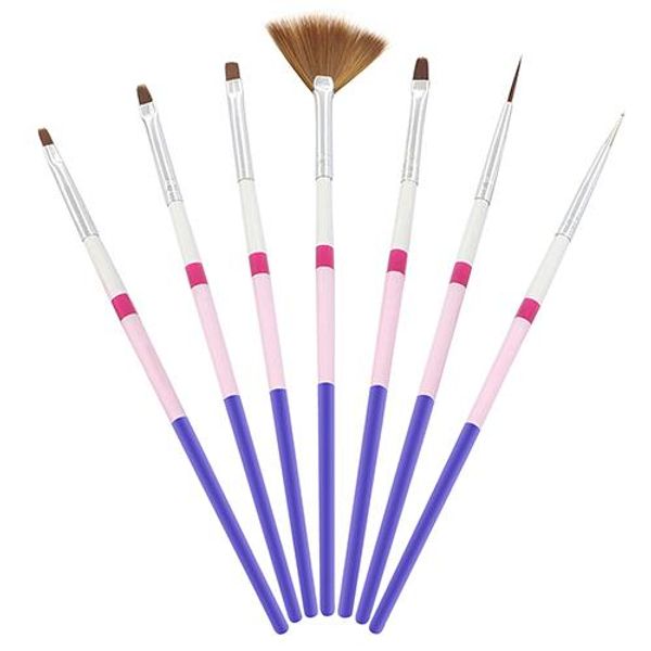 

7pcs drawing painting dotting diy brushes acrylic tips liner nail art pens set